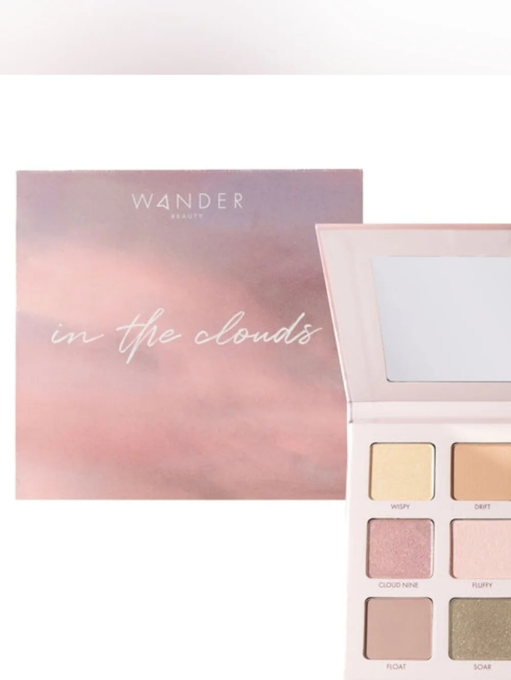 Wander Beauty In The Clouds Eyeshadow Palette — Lavender, Pink & Silver Shimmers